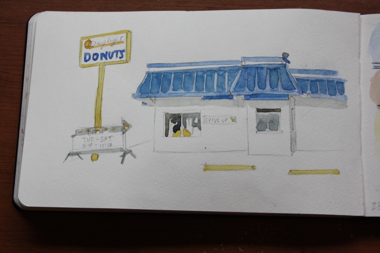 Daylight Donuts, sketchbook